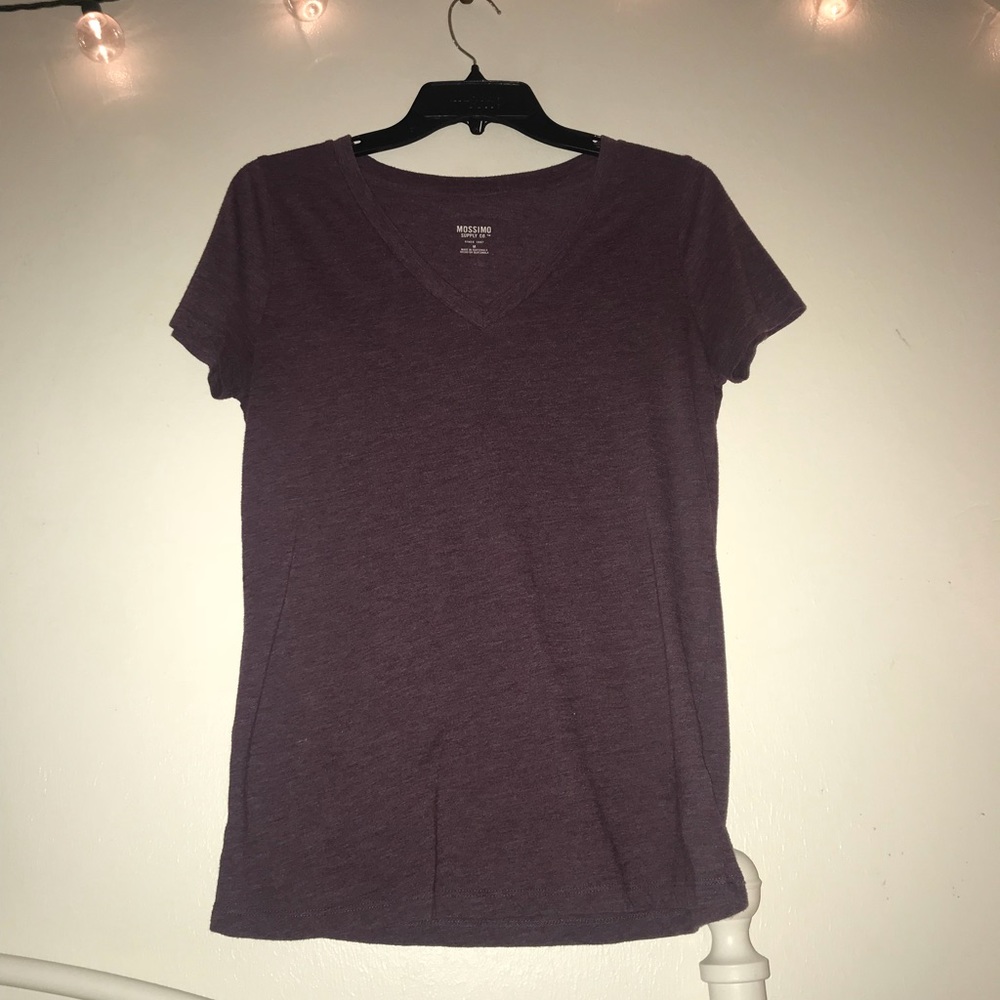 Purple V-neck